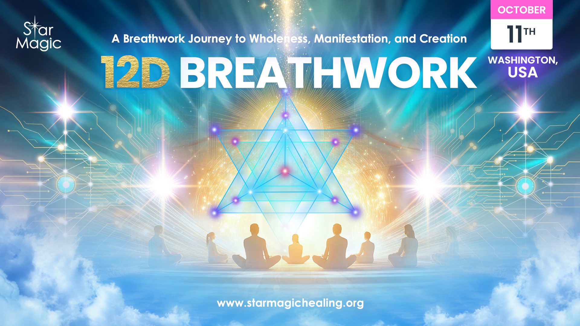 12D BREATHWORK, 11th October 2025, Washington, USA - Star Magic Healing
